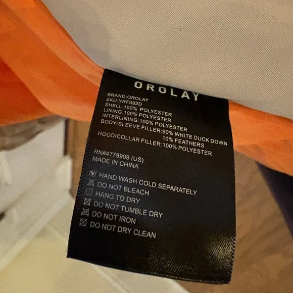 orolay women's thickened down jacket size m EUC - Picture 3 of 6